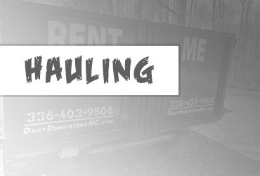 Hauling Pricing
